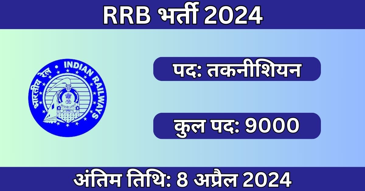 RRB Technician Recruitment 2024: 9000 तकनीशियन पदों के लिए भर्ती